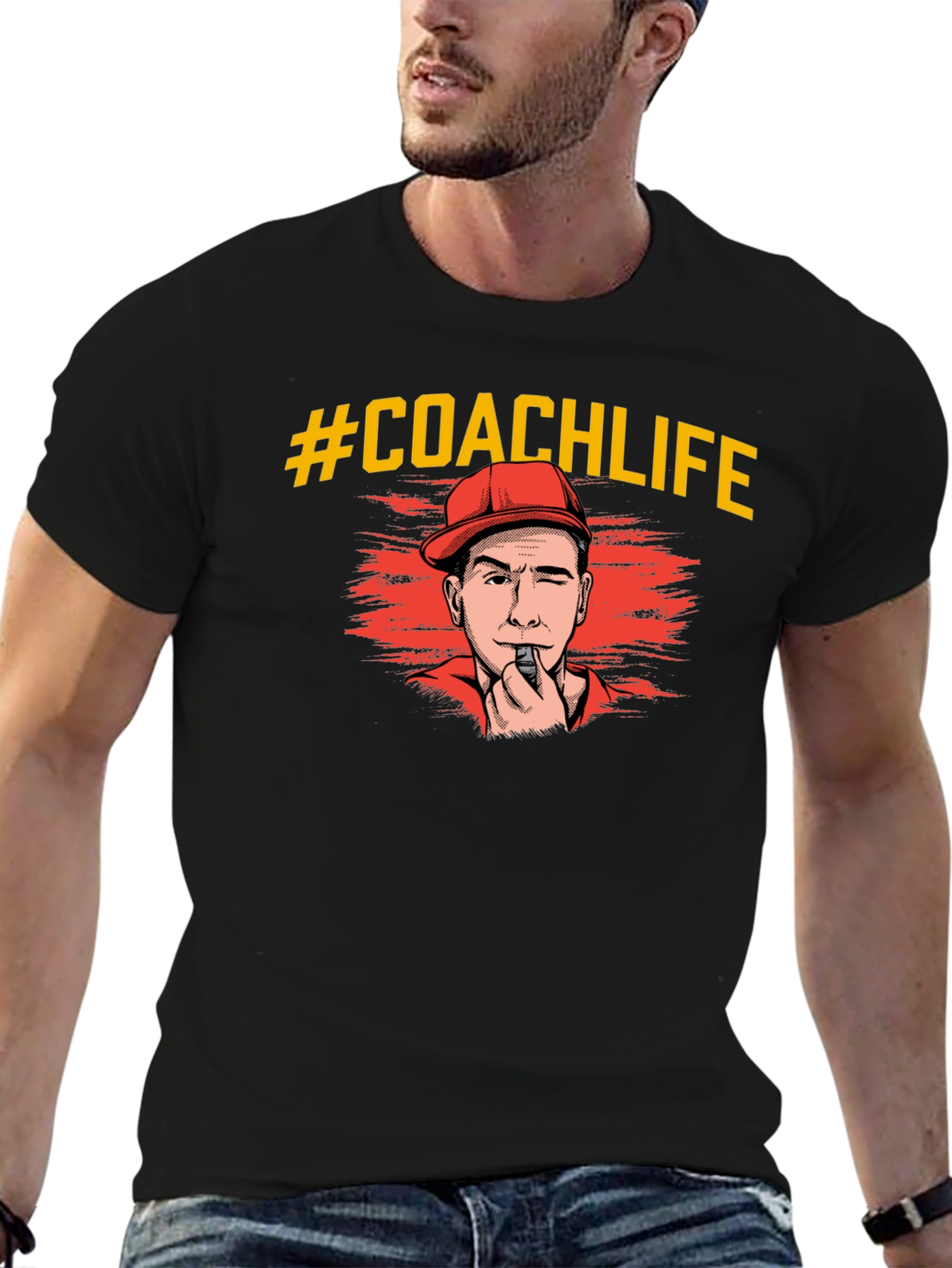 #CoachLife Graphic T-Shirt - Black