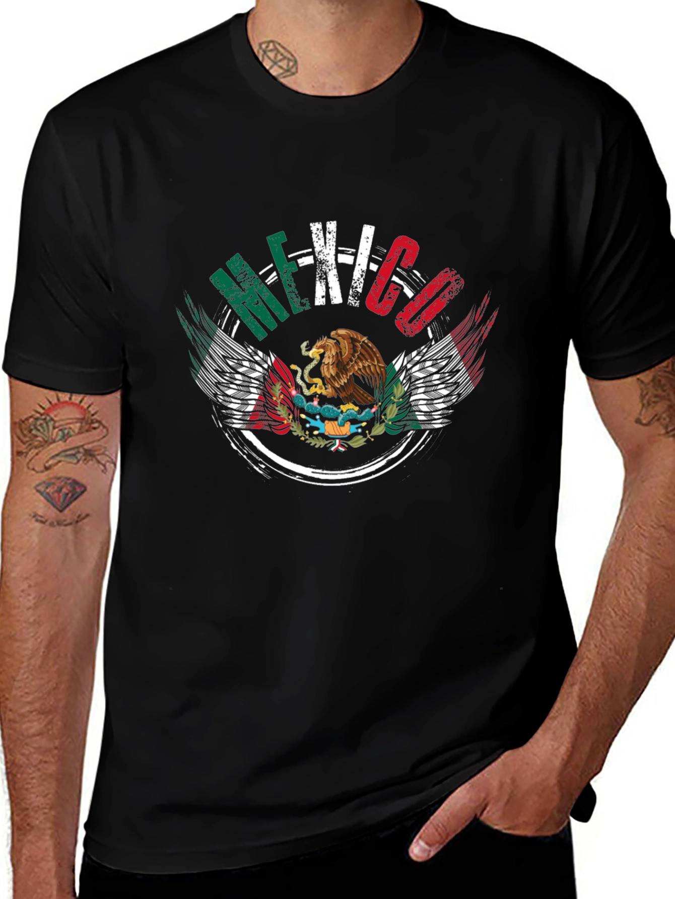 Mexico Flag Eagle Graphic Tee
