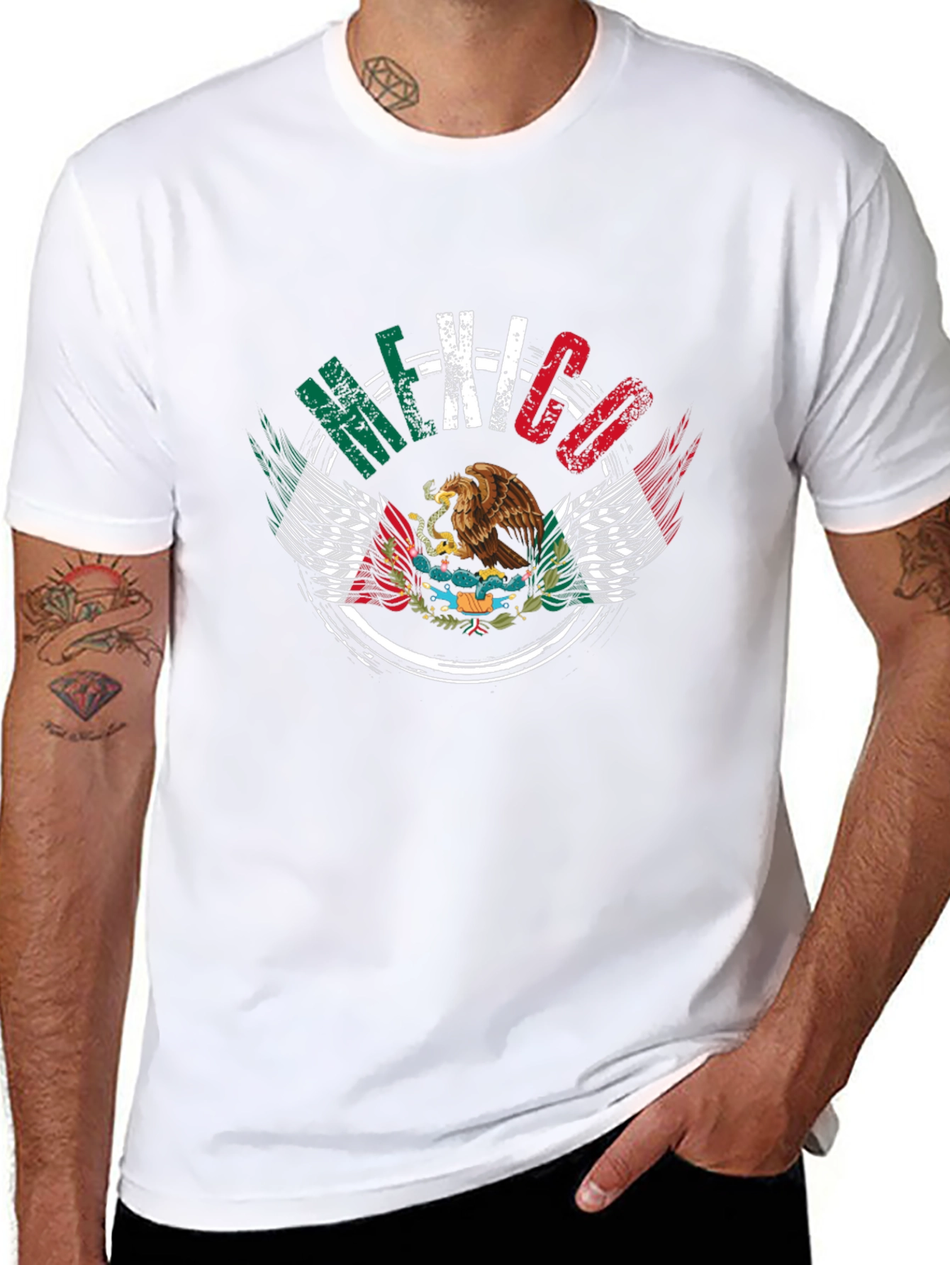 Mexico Flag Eagle Graphic Tee