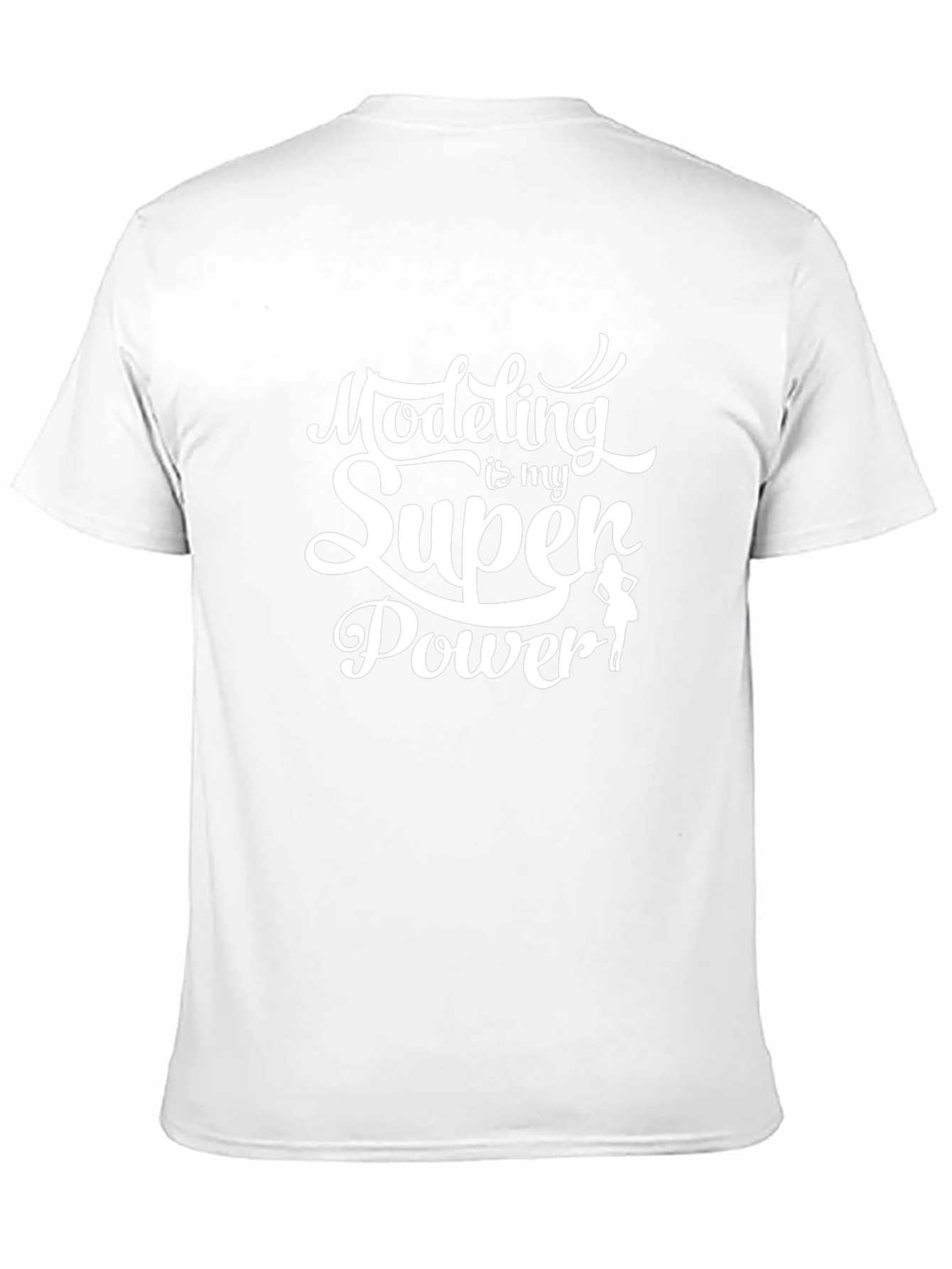 Modeling Is My Superpower Black Graphic Tee