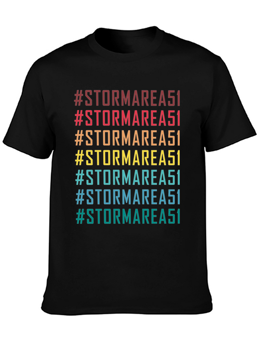 #StormArea51 Graphic T-Shirt - Colorful Retro Design