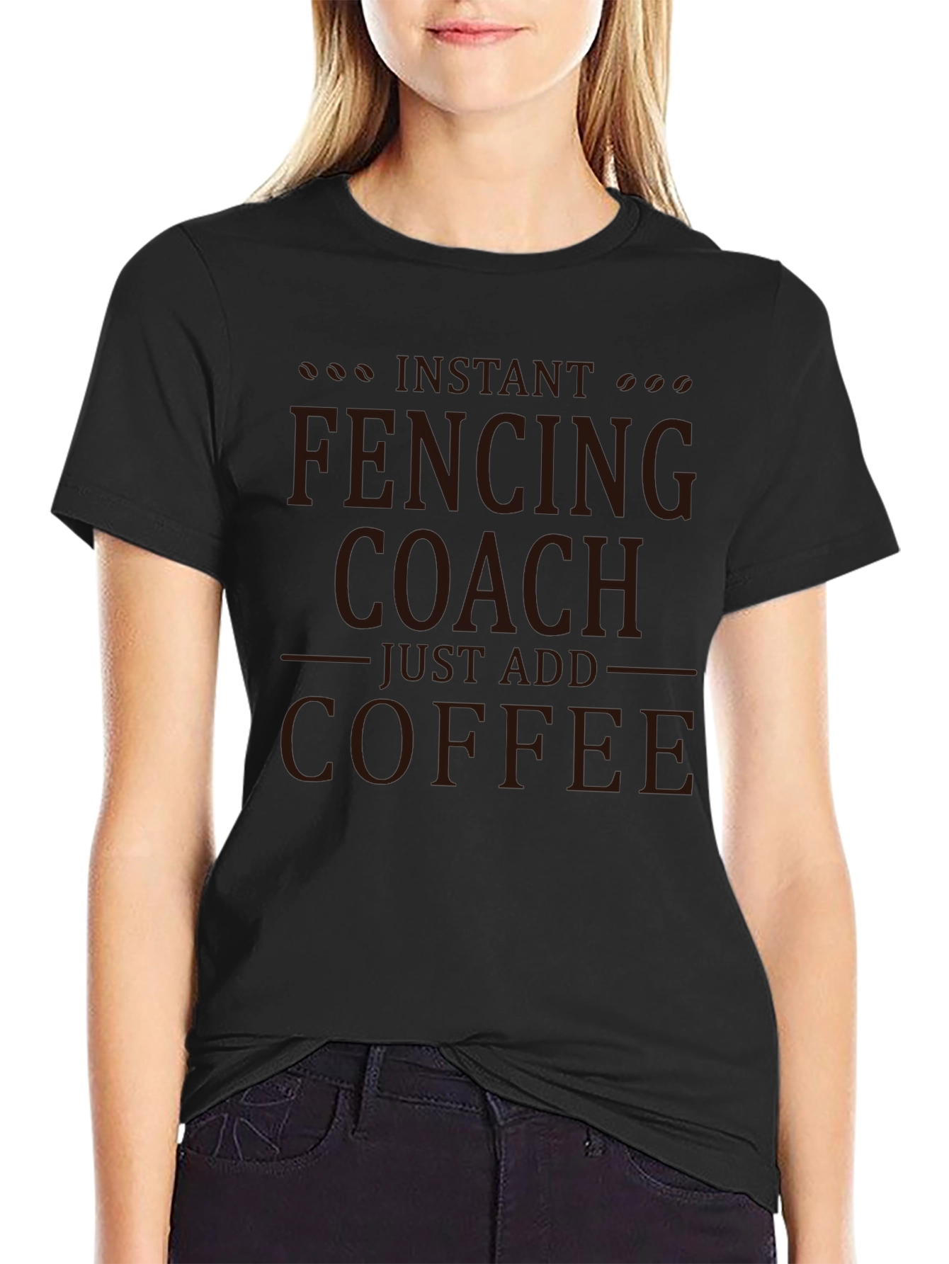 Fencing Coach Coffee T-Shirt
