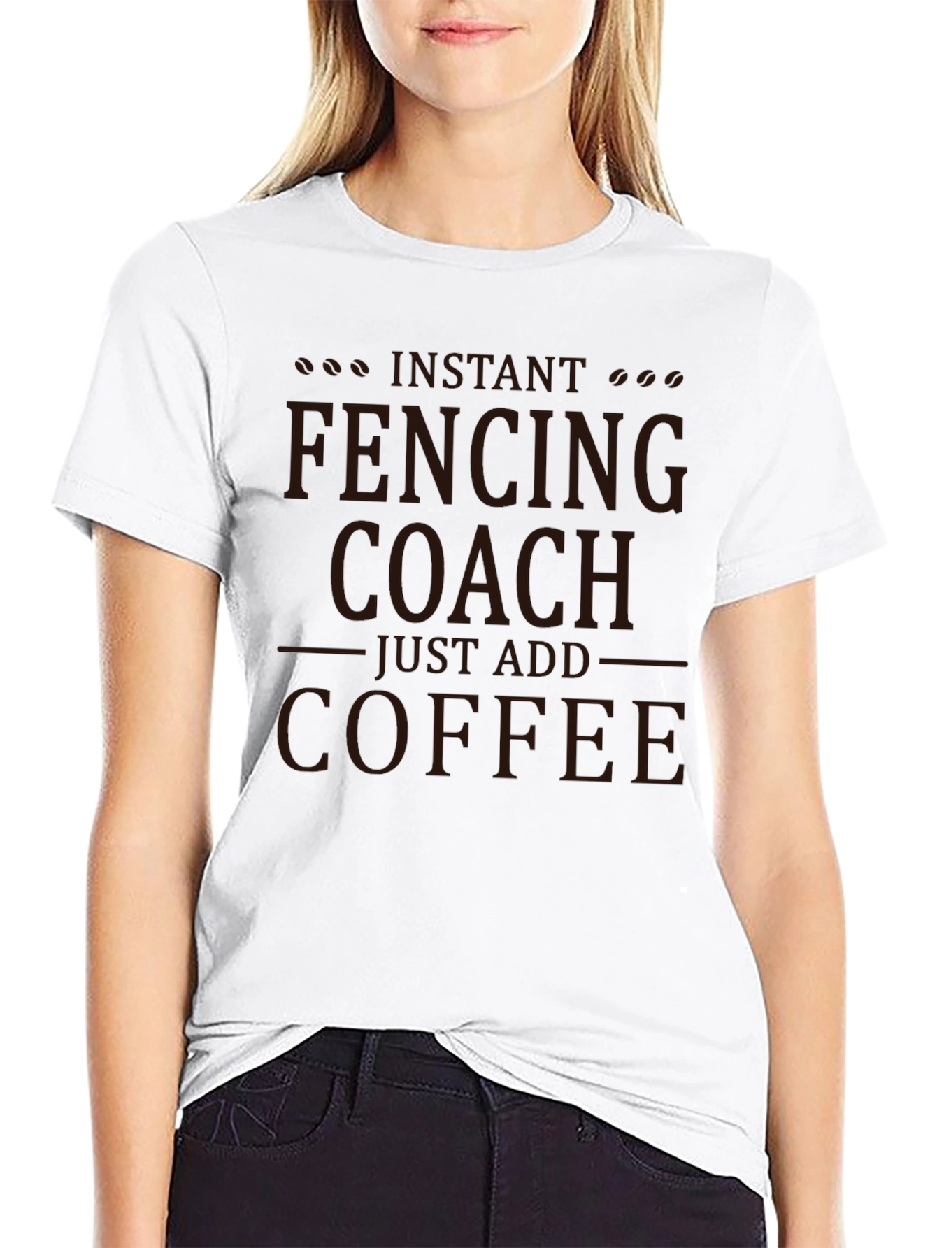 Fencing Coach Coffee T-Shirt