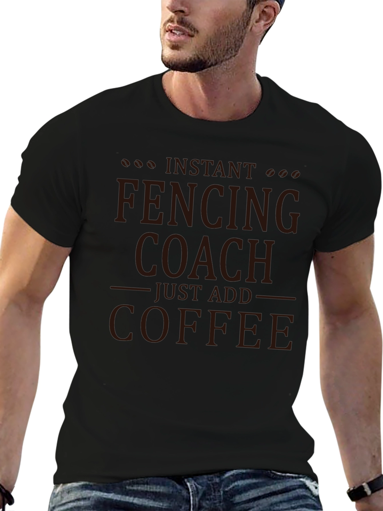 Fencing Coach Coffee T-Shirt