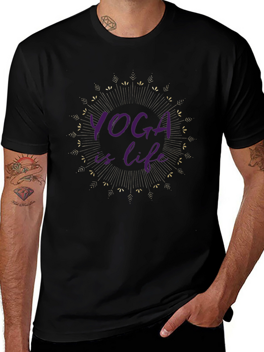Yoga is Life Graphic Tee - Stylish Comfort Fit