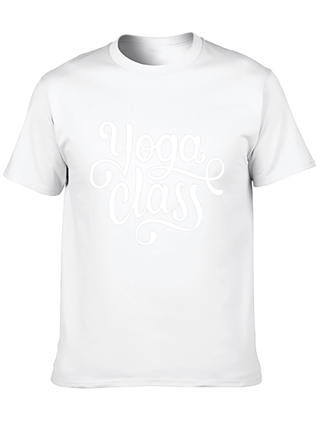 Yoga Class Graphic Print Black T-Shirt