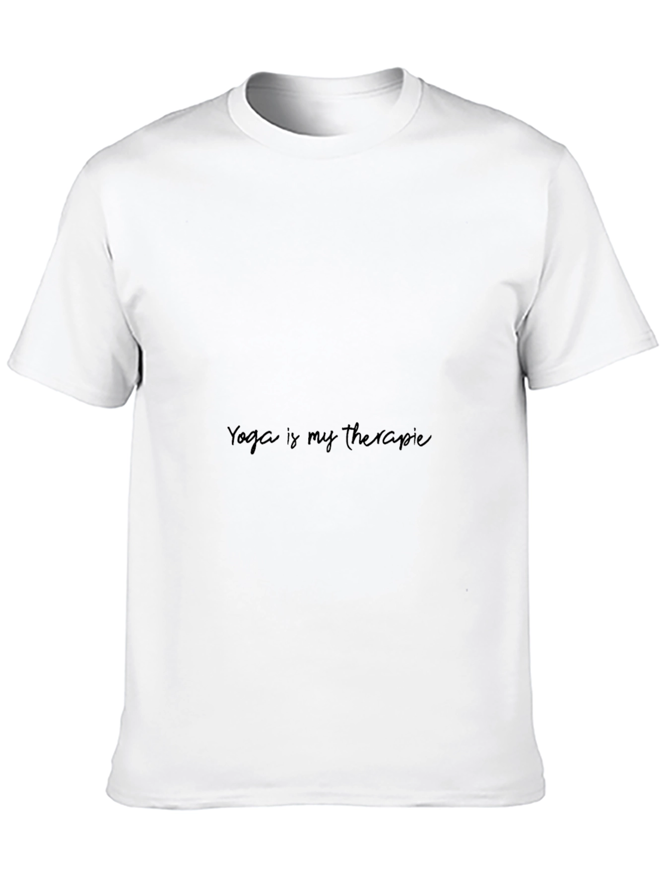 Yoga is My Therapy Black Graphic Tee