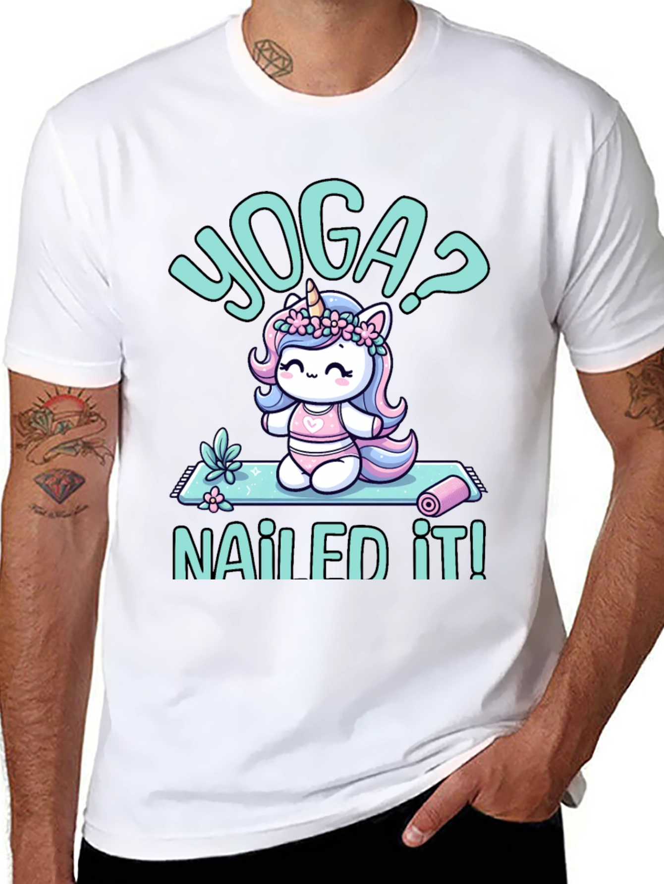 Yoga Unicorn T-Shirt - Nailed It!