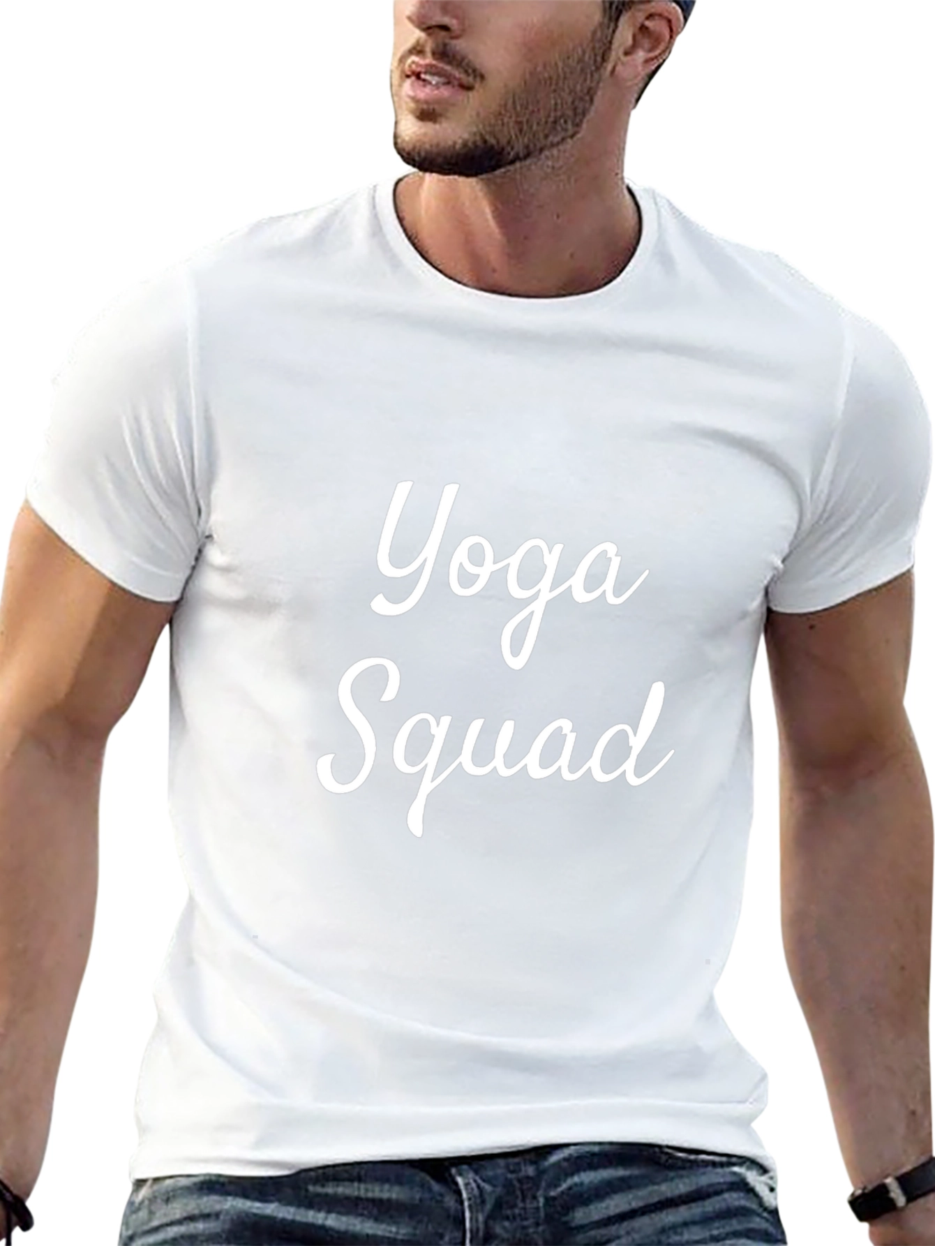 Yoga Squad Graphic Tee - Black